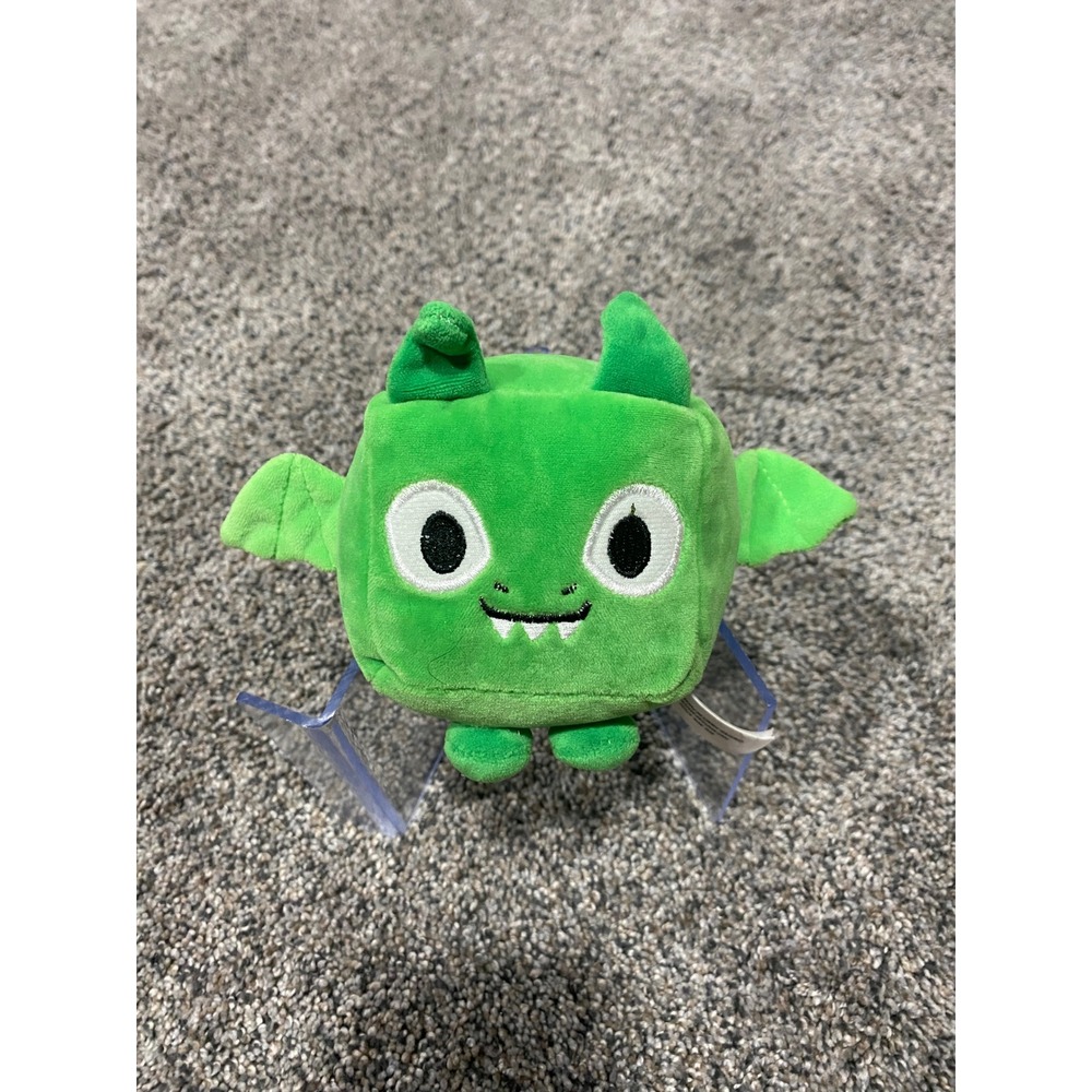 Pet Simulator X Luna Green Dragon Plush Roblox Cube Toy Green